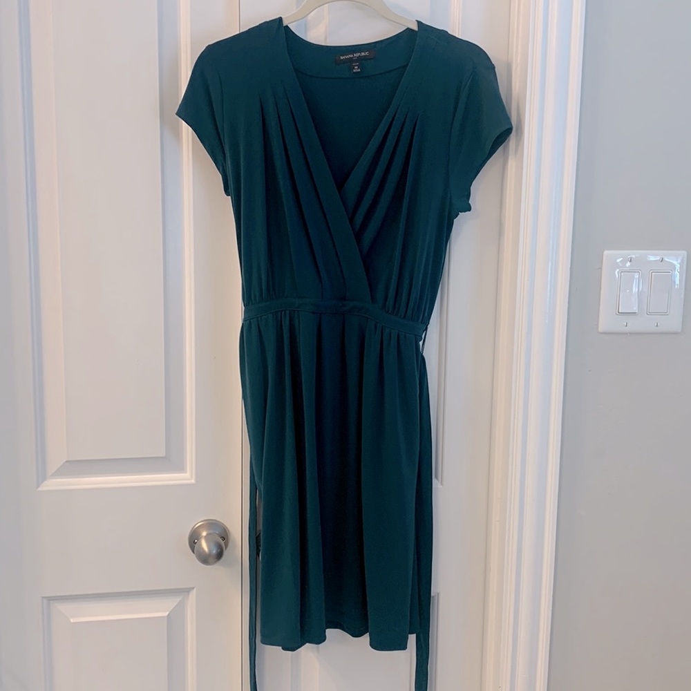 Banana Republic Teal midi dress